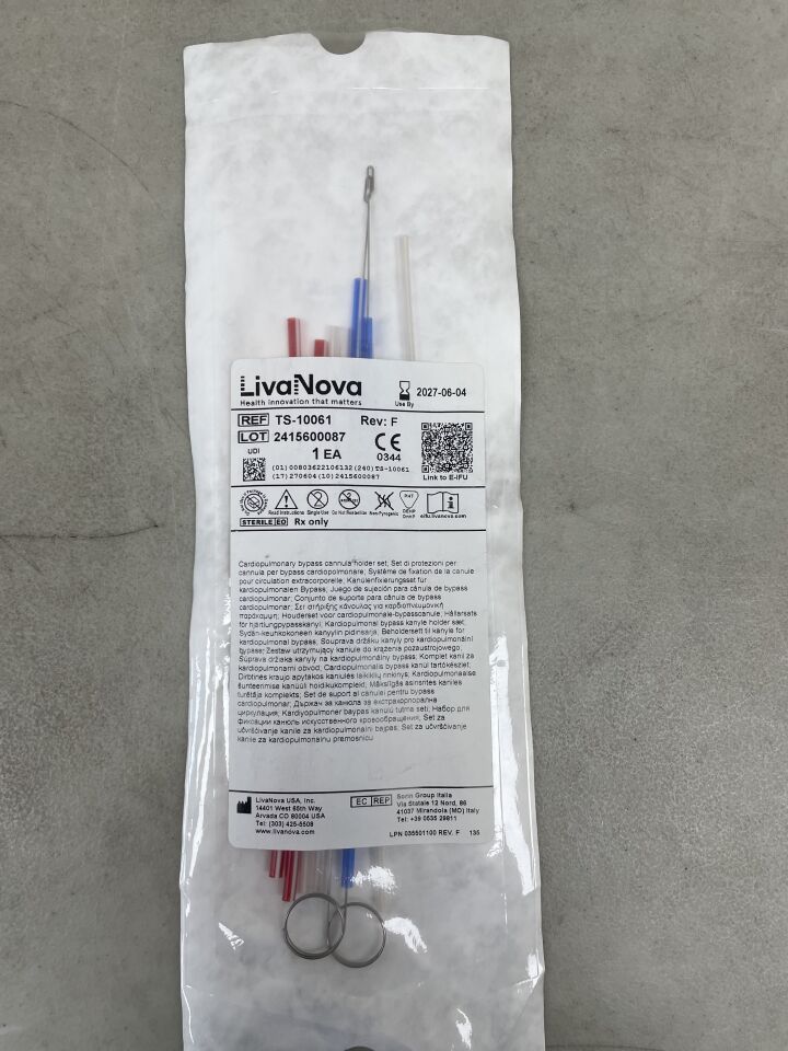 TS-10061 - LIVANOVA - Cardiopulmonary bypass Cannula holder set, 7" length, (EA) - ( Expiry Date: 2027-06-04 )