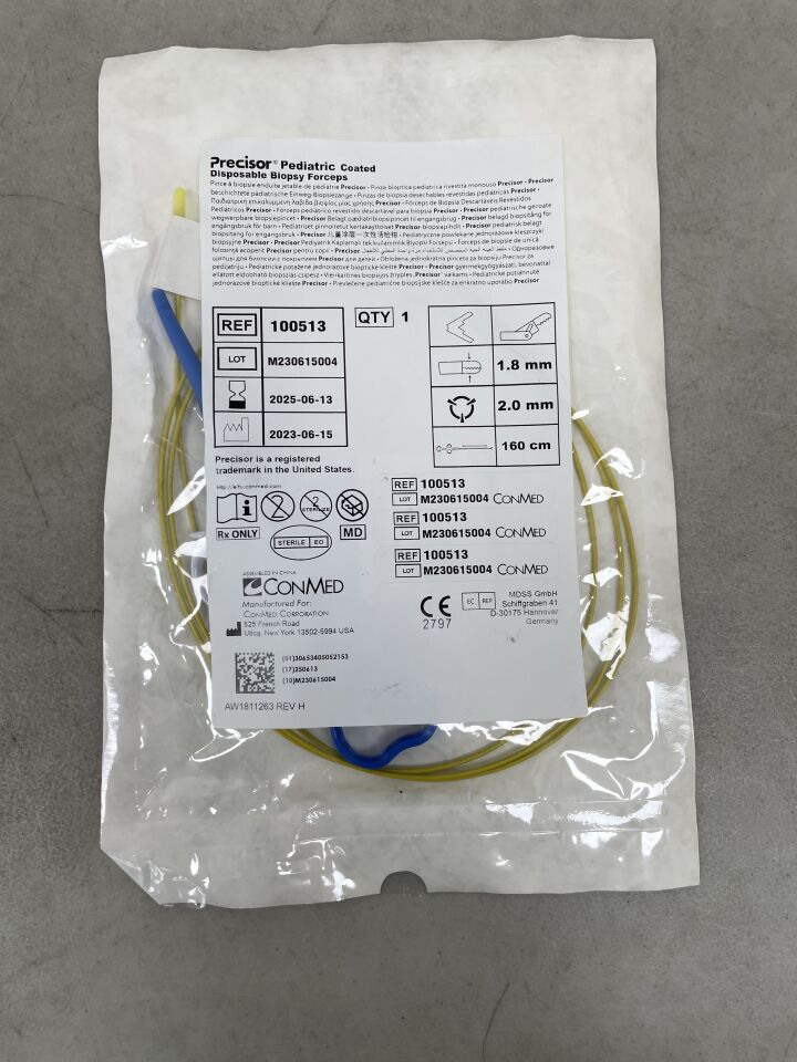 100513 - CONMED - Precisor Broncho Pulmonary Biopsy Forceps, Alligator Cup, Coated 1.8mm x 160cm, (EA) - ( Expiry Date: 2025-06-13 )