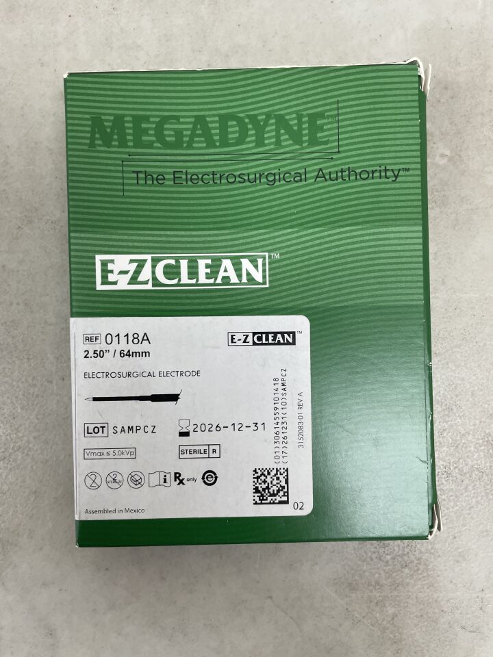0118A  -  MEGADYNE  -  e-z clean megafine needle electrode, 2.5in , ( BX/12 )  -  ( Expiry Date : 2026-12-31 )