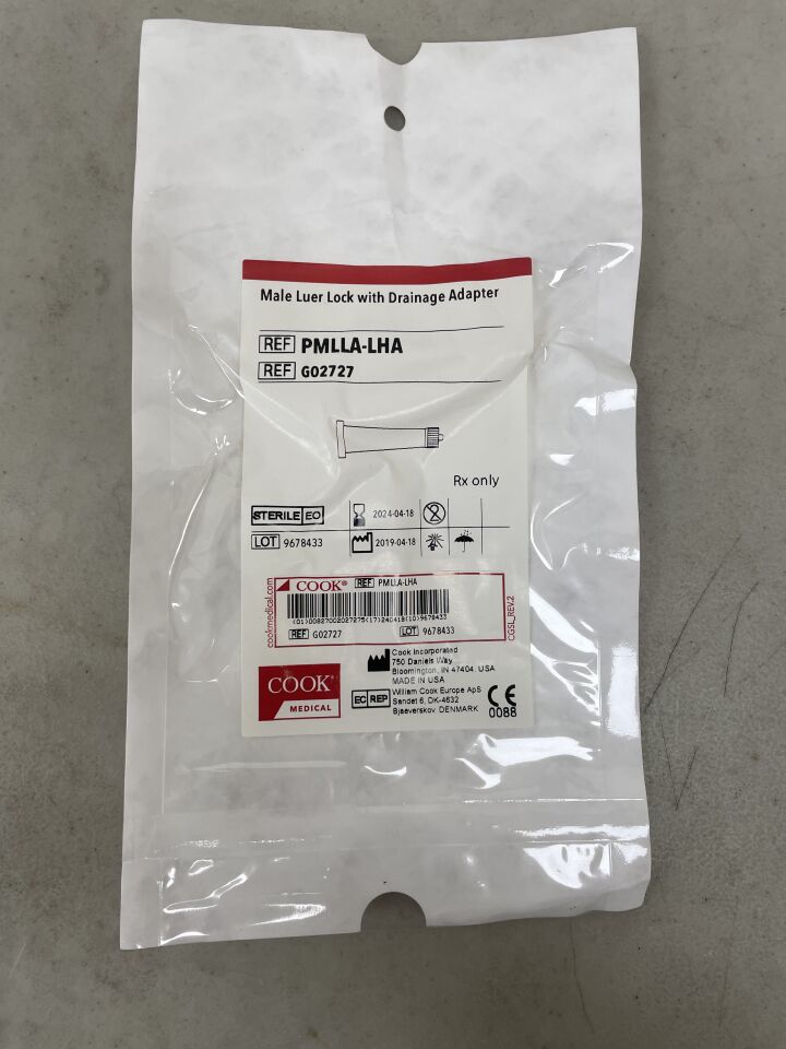 G02727 - COOK - Male Luer Lock to Light House Adapter, (EA) - ( Expiry Date: 2024-04-18 )