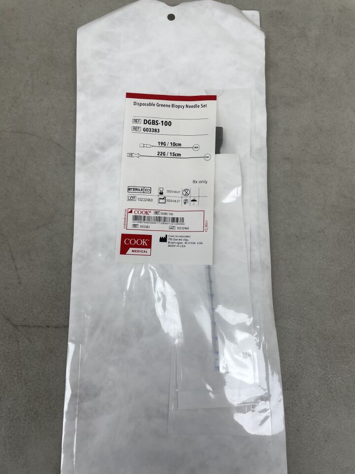 G03383 - COOK - Greene Biopsy Needle Set, 19G, 22G, (EA) - ( Expiry Date: 2025-04-27 )