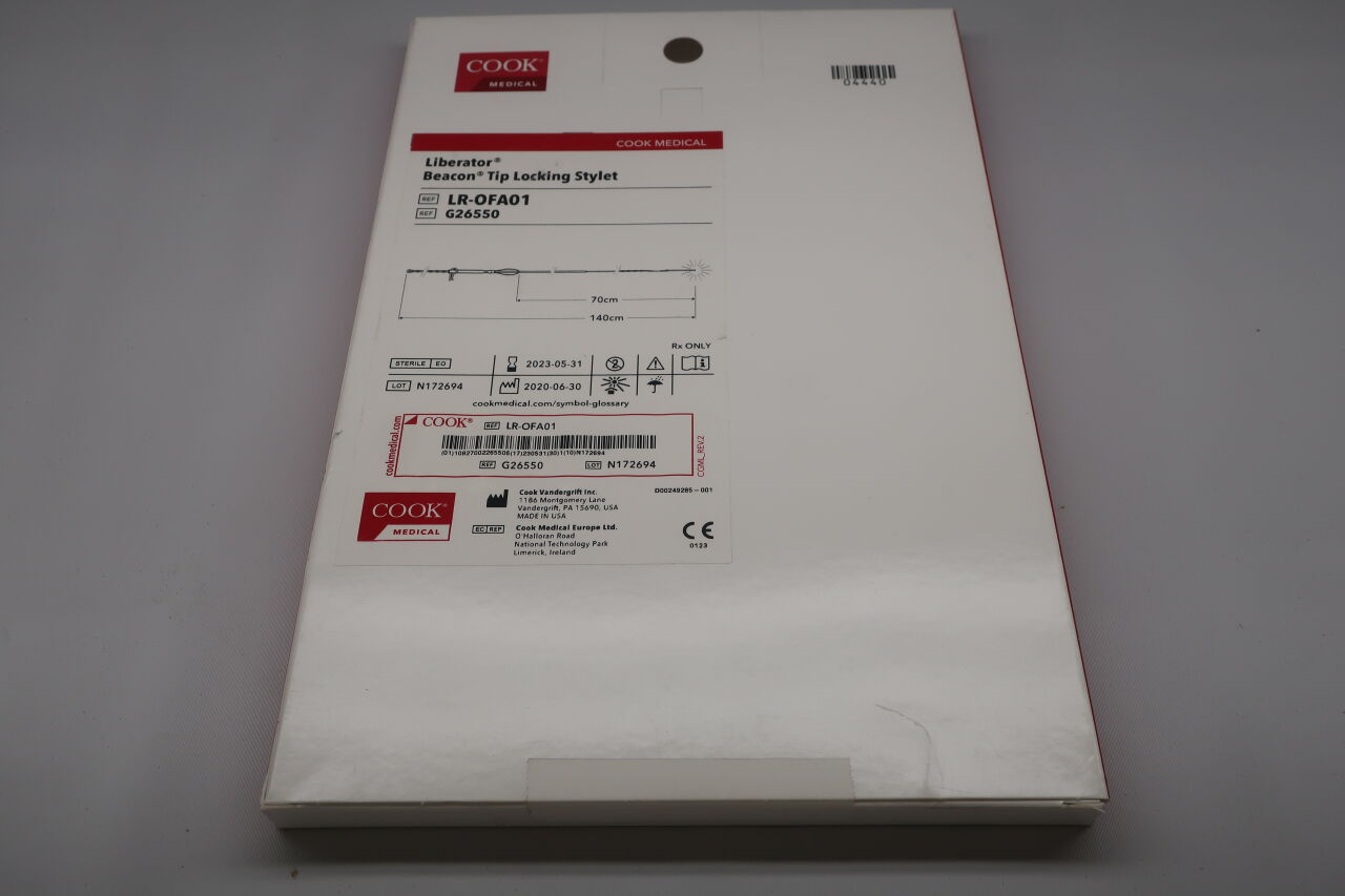 G26550 - COOK - Liberator Beacon Tip Locking Stylet (No Box), (BX/1) - ( Expiry Date: 2025-04-30 )