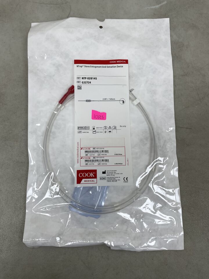 G32724 - COOK - NTrap Stone Entrapment and Extraction Device 2.8F x 145cm, (EA) - ( Expiry Date: 2025-05-23 )