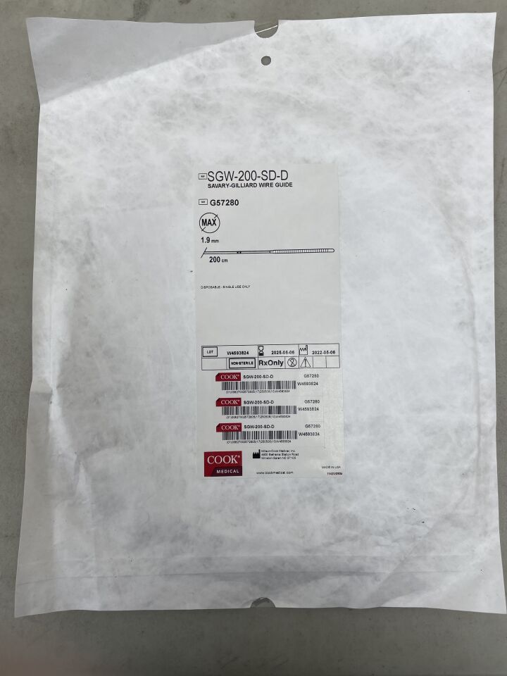 G57280 - COOK - Savary-Giliard Stainless Steel Wire Guide, 200 cm Length, (EA) - ( Expiry Date: 2025-05-06 )