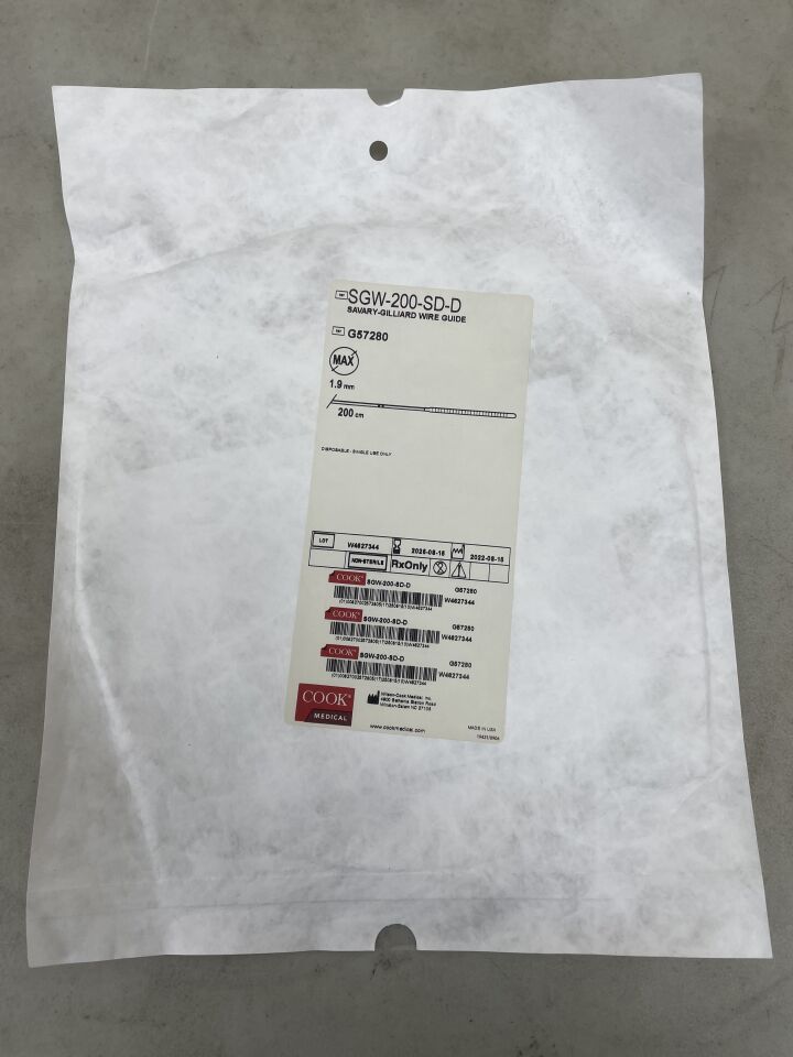 G57280 - COOK - Savary-Giliard Stainless Steel Wire Guide, 200 cm Length, (EA) - ( Expiry Date: 2025-08-15 )