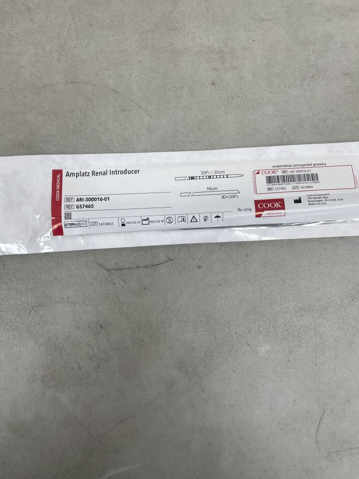 G57465 - COOK - Amplatz Renal Introducer 30F, (EA) - ( Expiry Date: 2025-05-18 )