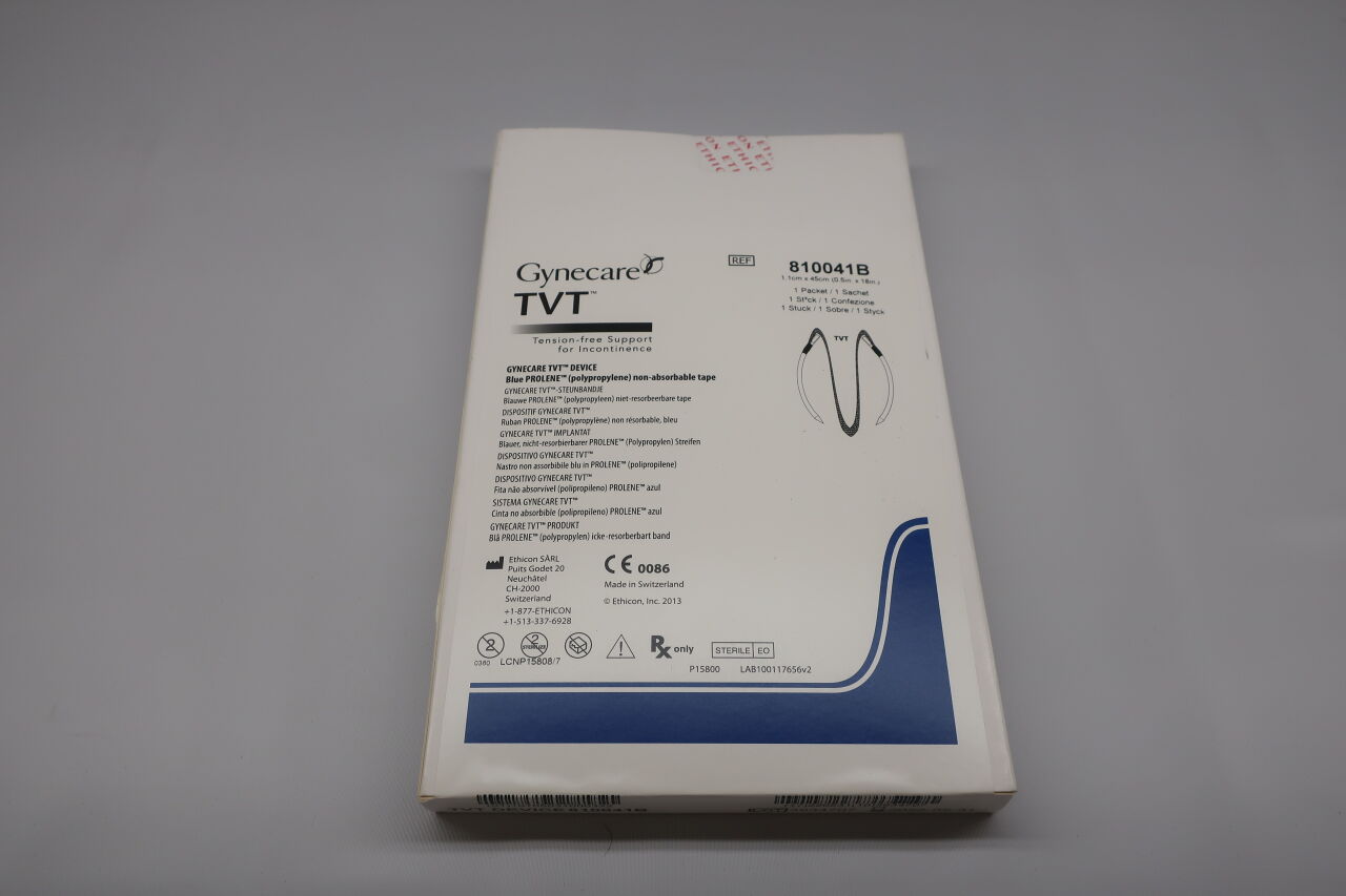 810041B - ETHICON - Gynecare TVT Retropubic System Tension-Free Support for Incontinence, Mechanical Cut Mesh, (BX/1) - ( Expiry Date: 2025-09-30 )
