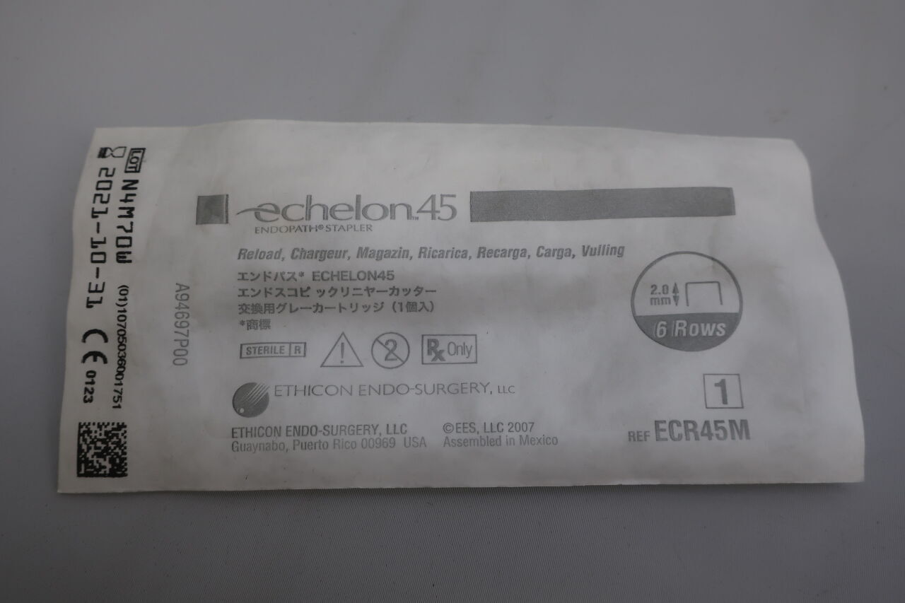 ECR45M - ETHICON - Echelon Endopath Stapler Reload, For 45 mm Endoscopic Staplers, Gray, (EA) - ( Expiry Date: 2023-11-30 )