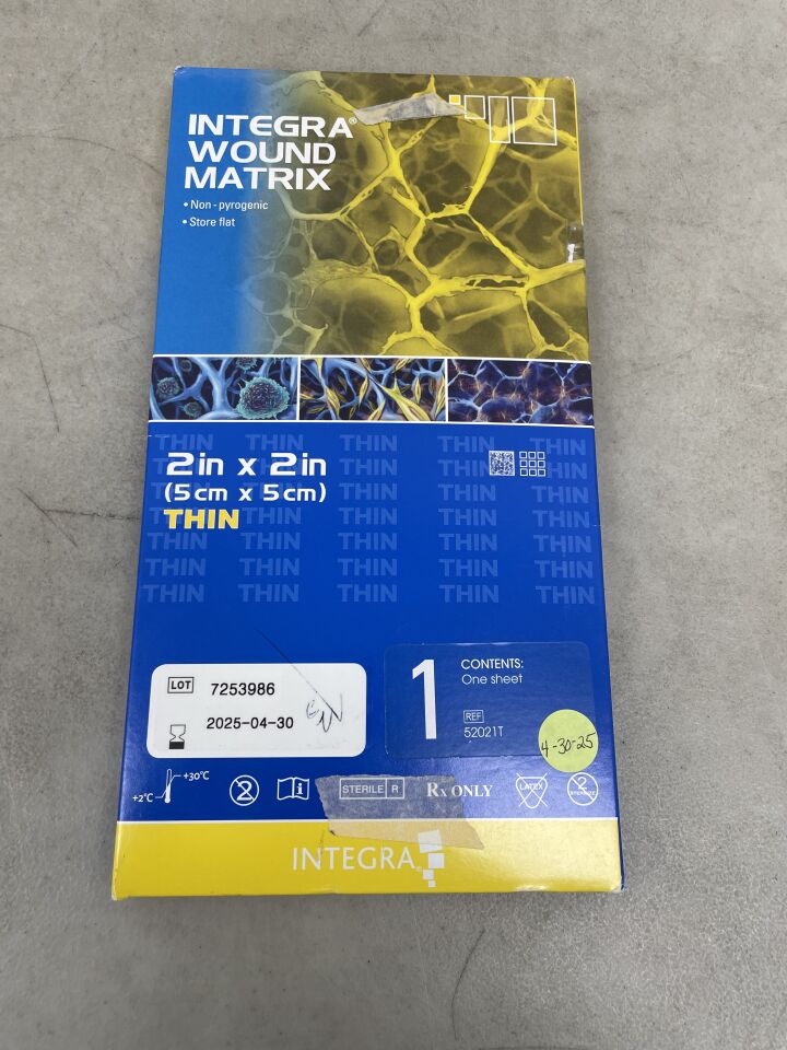 52021T - INTEGRA - Wound Matrix, Thin 5cm x 5cm, (BX/1) - ( Expiry Date: 2025-04-30 )