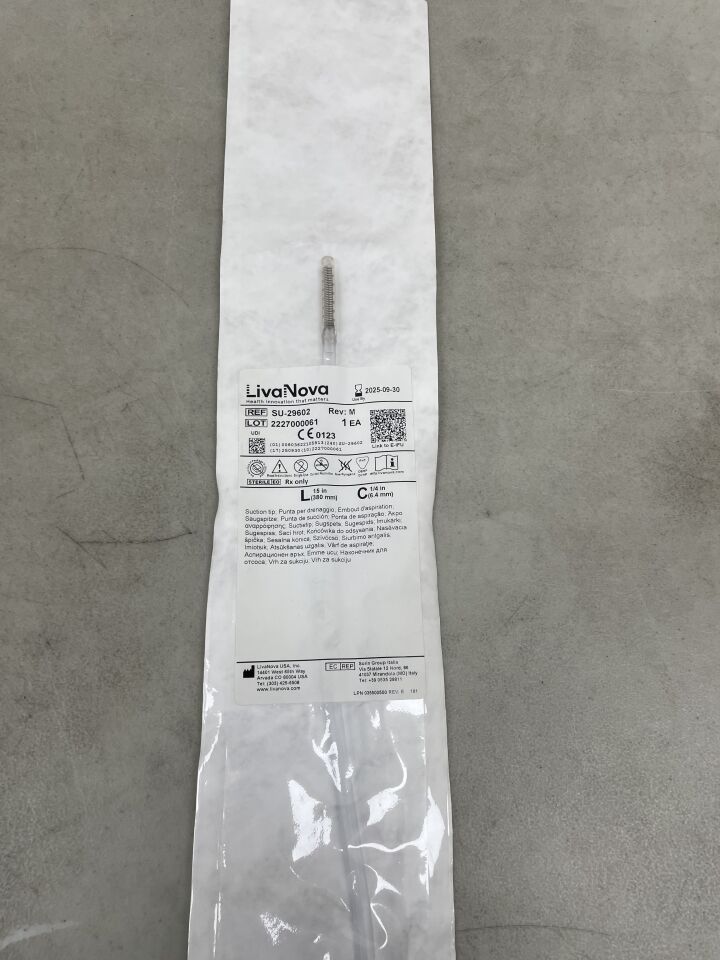 SU-29602 - LIVANOVA - Suction Tip, 380m. 6.4mm, (EA) - ( Expiry Date: 2025-09-30 )