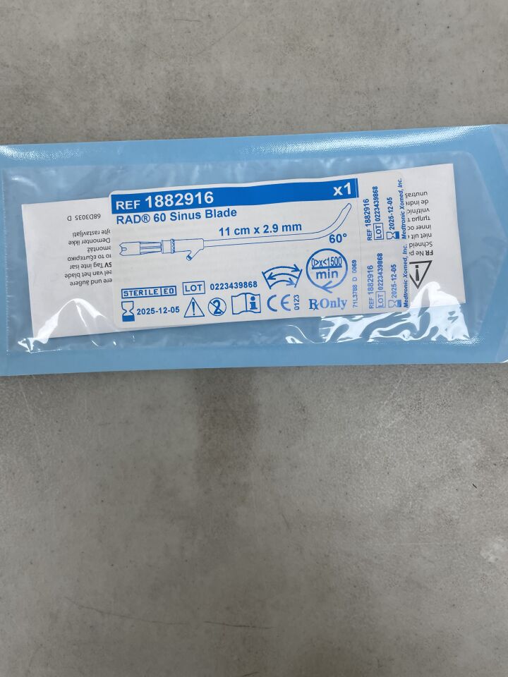 1882916 - MEDTRONIC - RAD 60 Sinus Blade, 11cm x 2.9mm
, () - ( Expiry Date: 2025-12-05 )