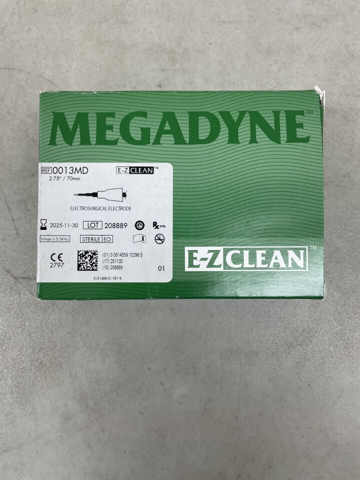 0013MD - MEGADYNE - E-Z CLEAN Electrosurgical Needle with Mod Nose Cone, 70mm, (BX/24) - ( Expiry Date: 2025-11-30 )