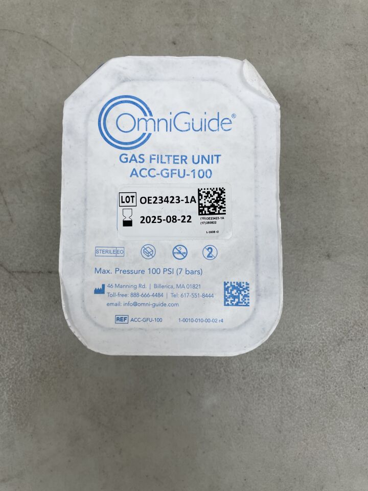 ACC-GFU-100 - OMNIGUIDE SURGICAL - Gas Filter Unit, (EA) - ( Expiry Date: 2025-08-22 )