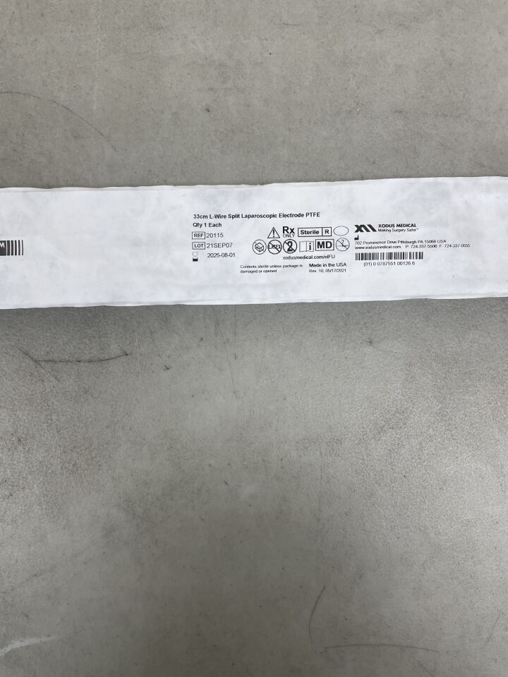 20115 - XODUS MEDICAL - Laparoscopic L-Wire Split; Blue PTFE; Black Extended, 33cm, (EA) - ( Expiry Date: 2025-08-01 )