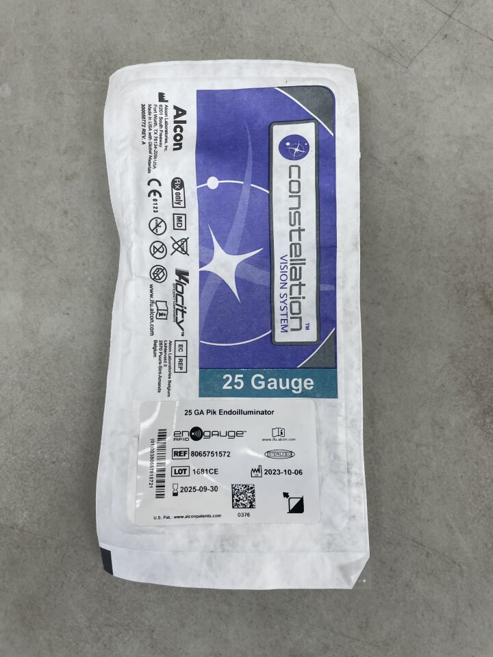 8065751572 - ALCON - Engauge 25 GA Pik Endoilluminator, (EA) - ( Expiry Date: 2025-09-30 )