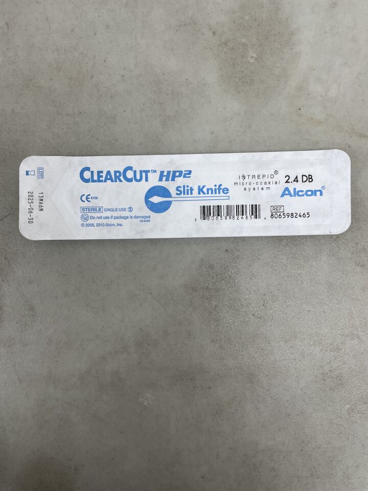 8065982465 - ALCON - ClearCut Intrepid Micro-Coaxial Slit Knife, Dual Bevel Angled 2.4mm, (EA) - ( Expiry Date: 2025-06-30 )