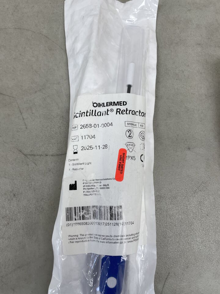 2658-01-0004 - BIHLERMED - Scintillant Retractor, IPX5, (EA)