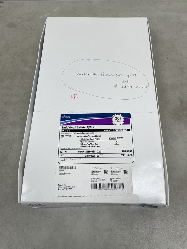 0900 - BOSTON SCIENTIFIC - EndoVive Safety Percutaneous Endoscopic Gastrostomy Kit, 20F, Pull, ENFit Connector, () - ( Expiry Date: 2021-11-30 )