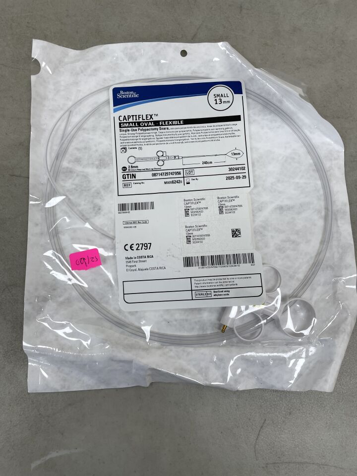 6242 - BOSTON SCIENTIFIC - Captiflex Single-Use Polypectomy Snare - Small Oval/Flexible - 13mm x 240cm, (EA) - ( Expiry Date: 2025-09-29 )