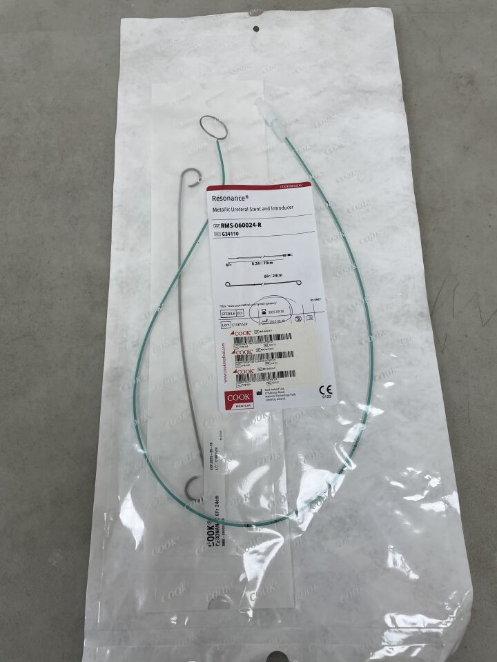 G34110 - COOK - Resonance Metallic Ureteral Stent and Introducer, (EA) - ( Expiry Date: 2025-09-30 )