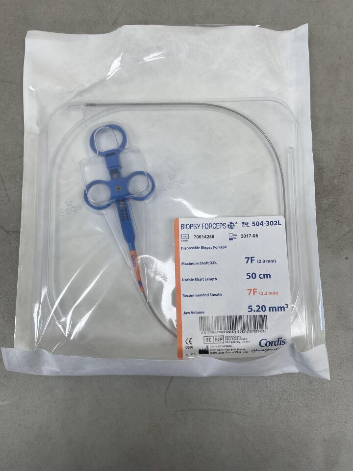 504-302L - CORDIS - Biopsy Forceps - 7Fr x 50cm, (EA) - ( Expiry Date: 2017-05-31 )