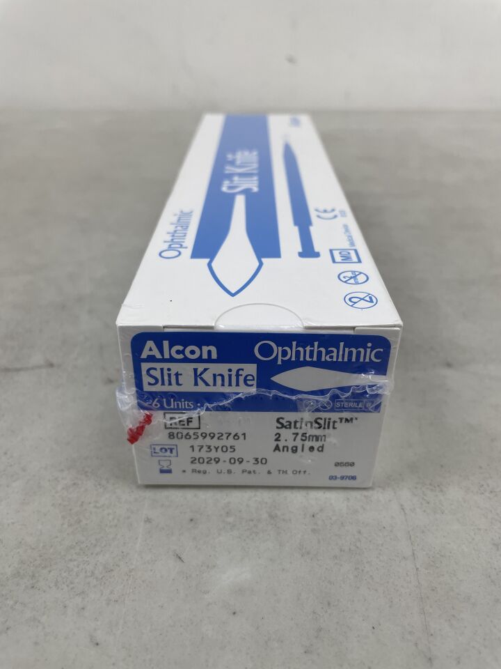 8065992761 - ALCON - SatinSlit Knife, Angled 2.75mm, (BX/6) - ( Expiry Date: 2029-09-30 )