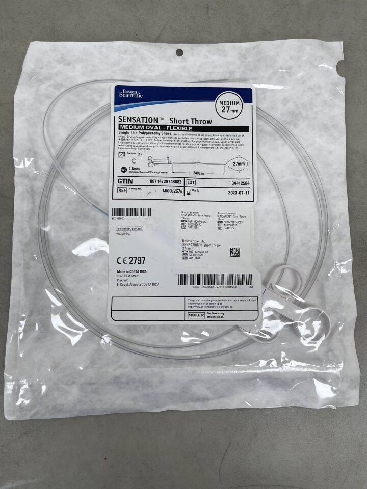 6267  -  BOSTON SCIENTIFIC  -  Sensation Short Throw Snare, Medium, 27mm Loop Width, 240 cm Length , ( EA )  -  ( Expiry Date : 2027-07-11 )