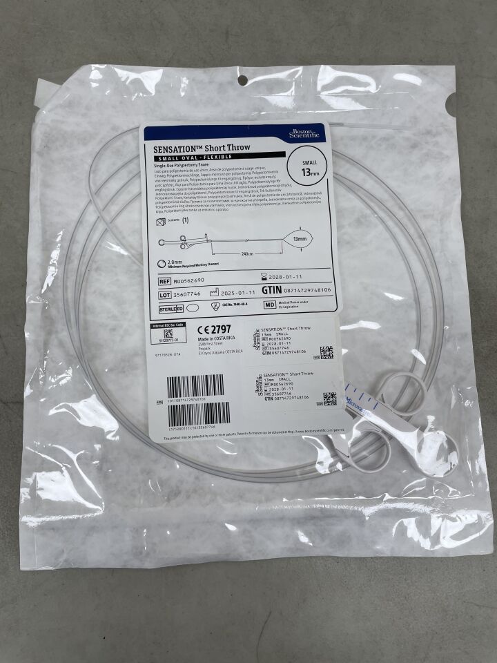 6269  -  BOSTON SCIENTIFIC  -  Sensation Short Throw Snare, Small, 13 mm Loop Width, 240 cm Length , ( EA )  -  ( Expiry Date : 2028-01-11 )