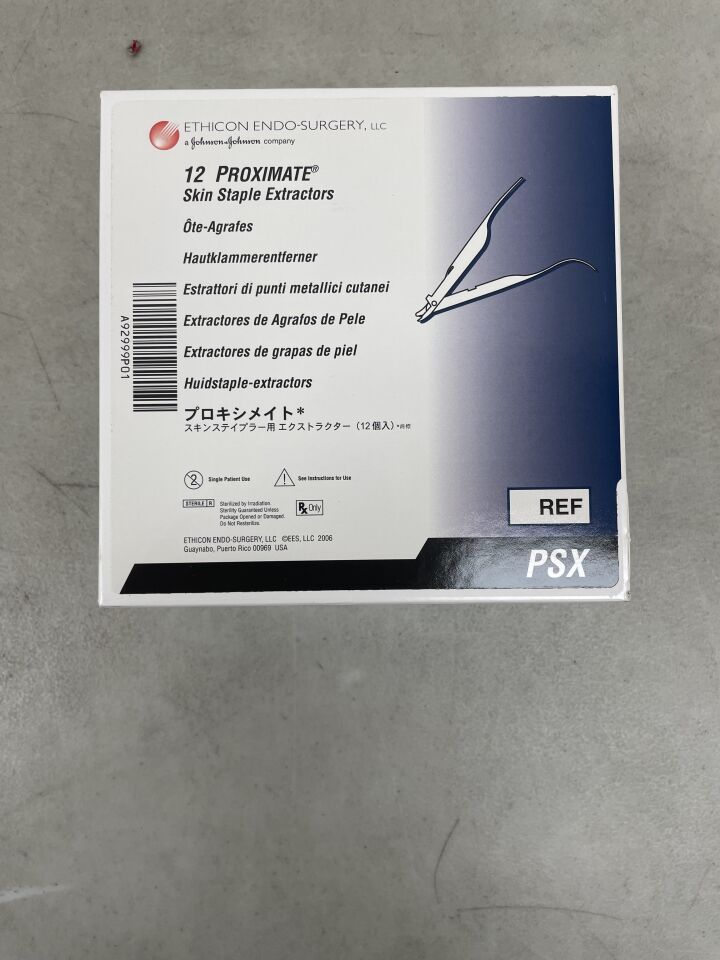 PSX - ETHICON - Proximate Skin Staple Extractors, (BX/12) - ( Expiry Date: 2021-07-31 )