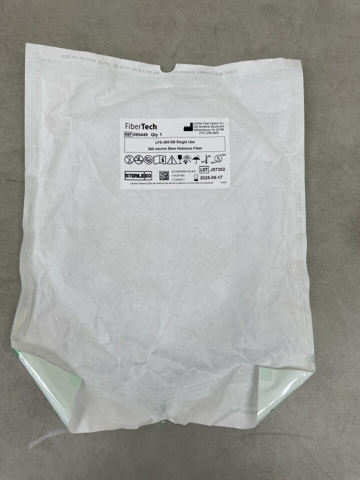 095449 - LEONI FIBER OPTICS - FiberTech 365micron Bare Holmium Fiber (LFS-365-SB), (1/EA) - ( Expiry Date: 2025-09-17 )