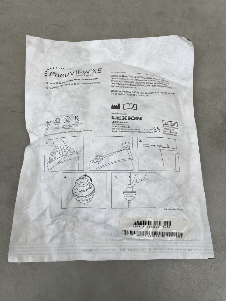 9660-XE - LEXION MEDICAL - PneuVIEW XE Smoke Evacuatior, (EA) - ( Expiry Date: 2025-09-08 )