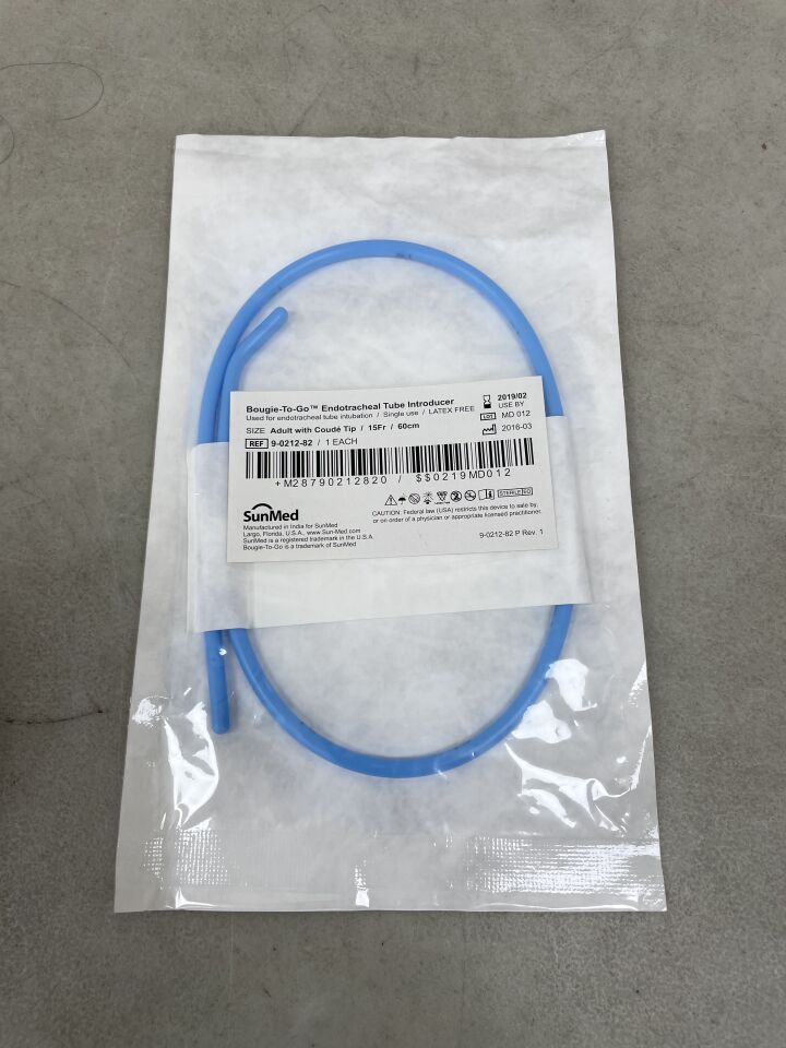 9-0212-82 - SUNMED - Bougie-To-Go Introducer Endotracheal Tube, (EA) - ( Expiry Date: 2019-02-01 )