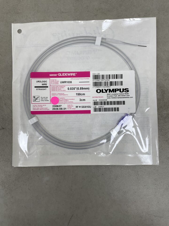 UWR1035 - TERUMO - Radifocus Glidewire - Straight, Urologic Wire - .035" x 150cm x 3cm, (EA) - ( Expiry Date: 2025-05-31 )