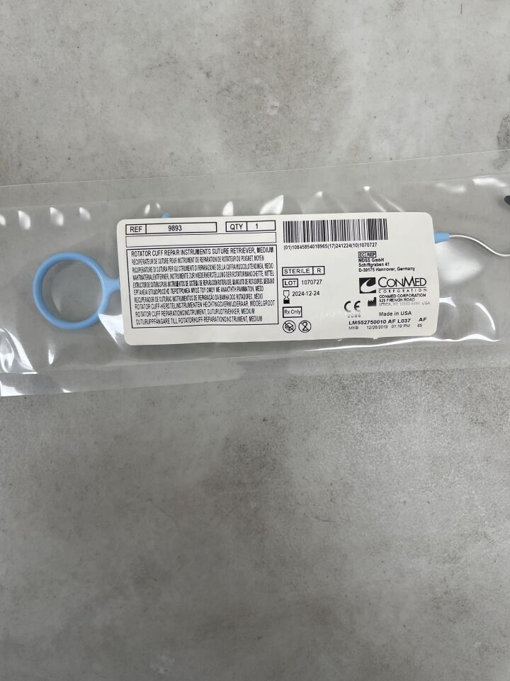 9893 - CONMED - Suture Retriever, Medium, (EA) - ( Expiry Date: 2024-12-24 )