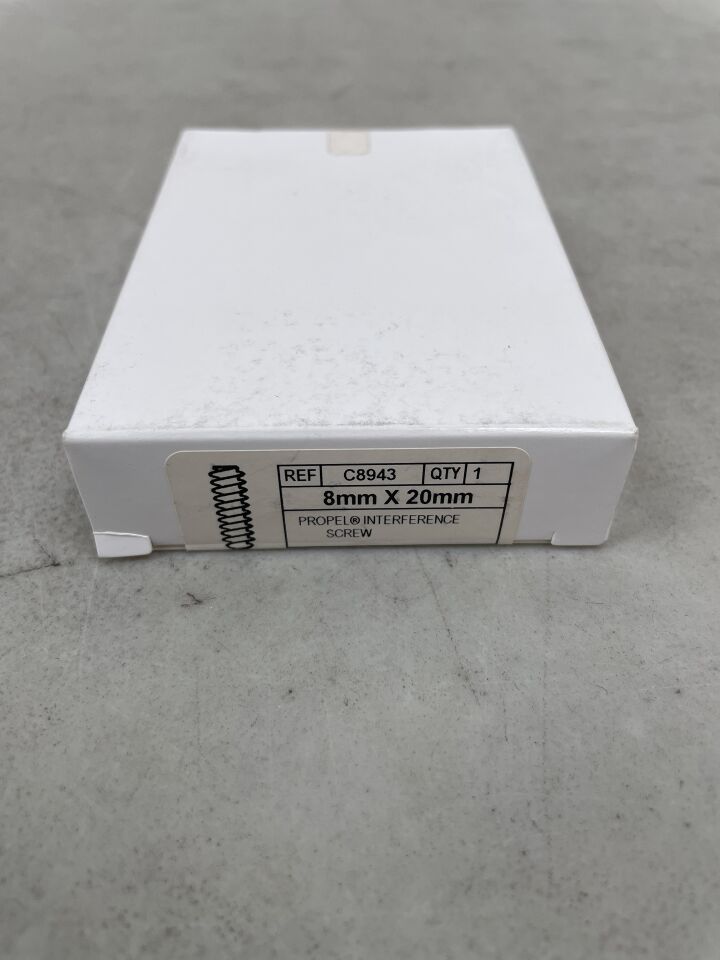 C8943 - CONMED - Propel Cannulated Interference Screw, 8 dia. x 20 mm Length, (BX/1) - ( Expiry Date: 2024-10-28 )
