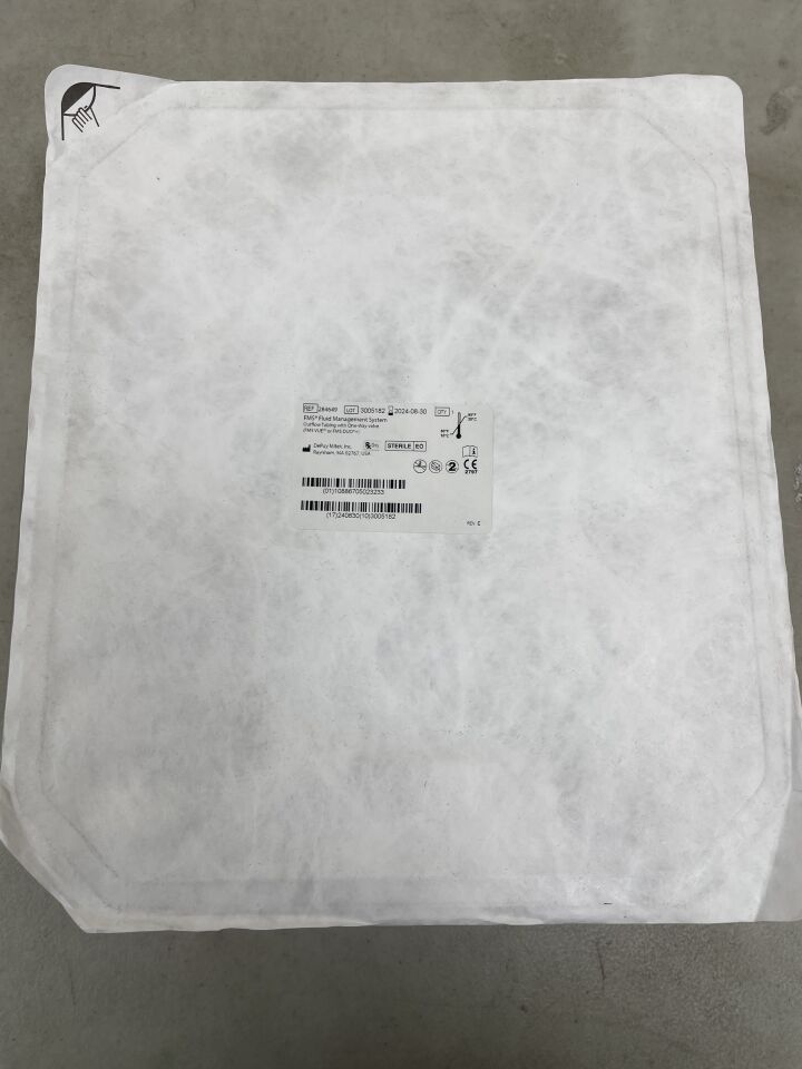 284649 - DEPUY - FMS Fluid Management System Outflow Tubing with One-Way Valve, (EA) - ( Expiry Date: 2024-08-30 )