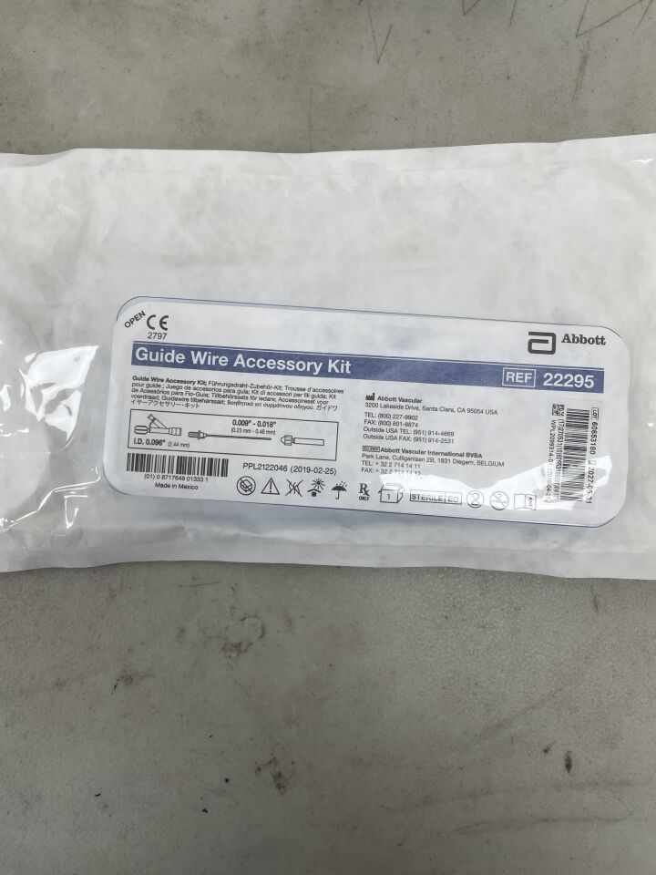 22295 - ABBOTT - Guide Wire Accessory Kit, (EA) - ( Expiry Date: 2027-05-31 )