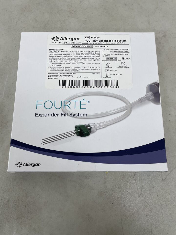 F-4444 - ALLERGAN - Natrelle Fourte Expander Fill System, 21G x 1.7 in. Needle Length, (BX/1) - ( Expiry Date: 2028-03-31 )
