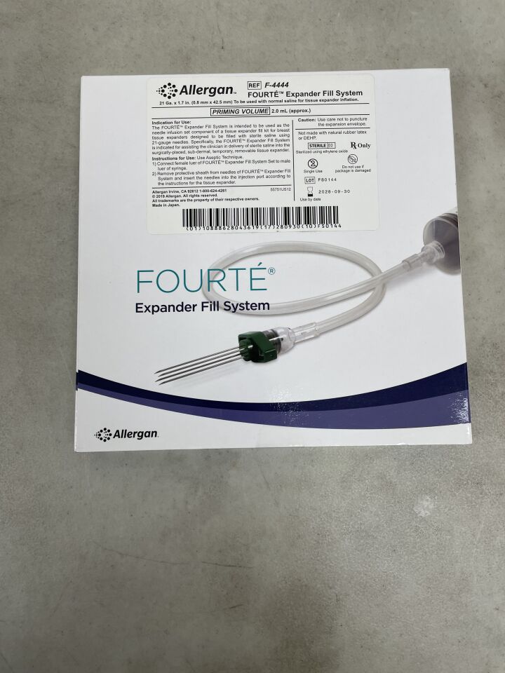 F-4444 - ALLERGAN - Natrelle Fourte Expander Fill System, 21G x 1.7 in. Needle Length, (BX/1) - ( Expiry Date: 2028-09-30 )