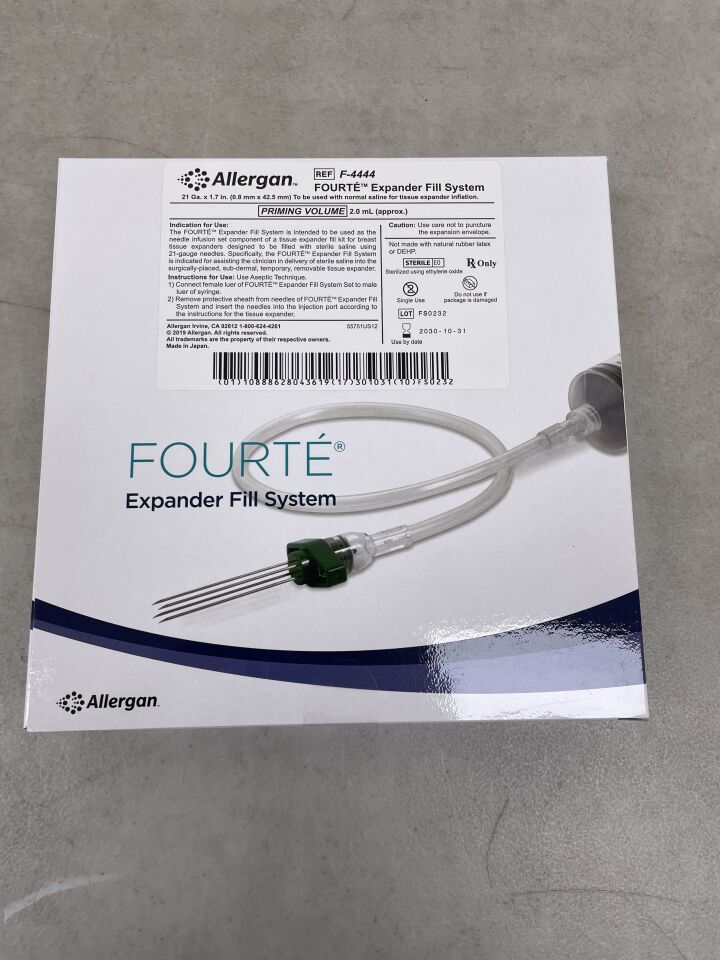 F-4444 - ALLERGAN - Natrelle Fourte Expander Fill System, 21G x 1.7 in. Needle Length, (BX/1) - ( Expiry Date: 2030-10-31 )