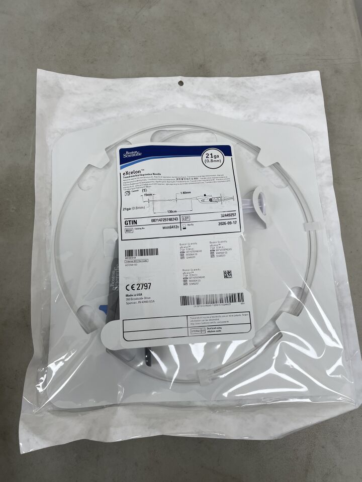 6412  -  BOSTON SCIENTIFIC  -  eXcelon Transbronchial Aspiration Needle - 21Ga , ( EA )  -  ( Expiry Date : 2026-09-17 )