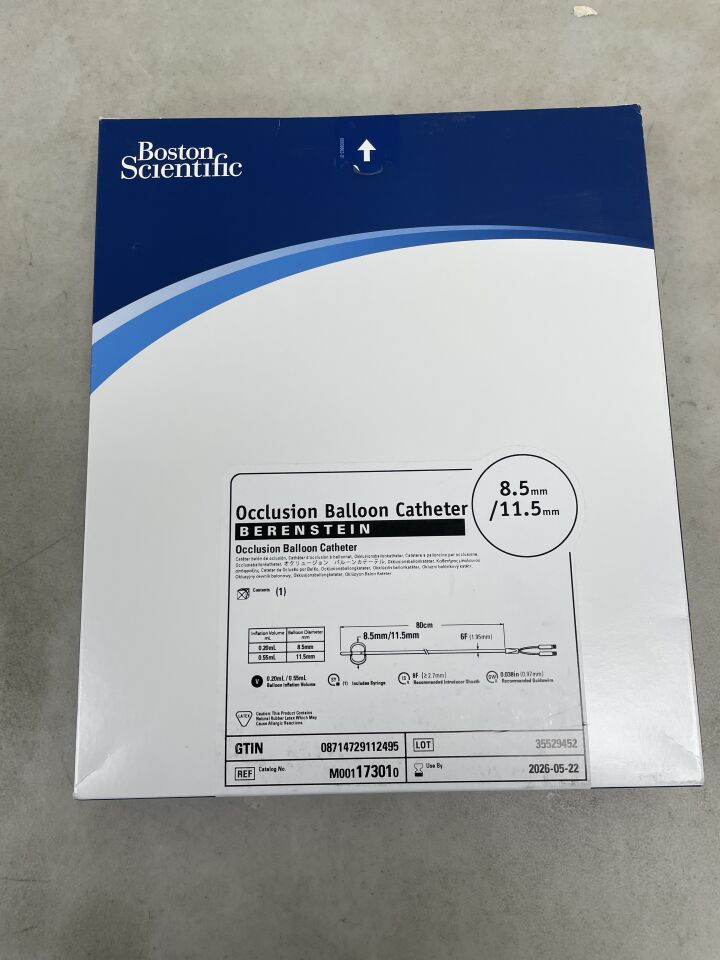 17301  -  BOSTON SCIENTIFIC  -  Occlusion Balloon Catheter - Berenstein - 8.5mm x 11.5mm , ( BX/1 )  -  ( Expiry Date : 2026-05-22 )