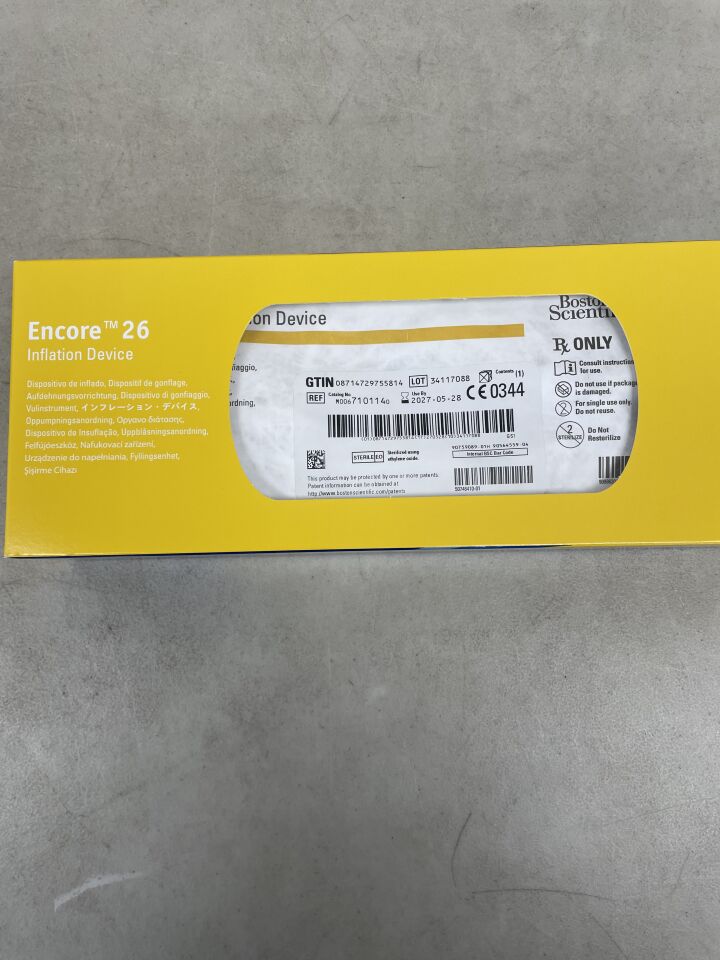 710114  -  BOSTON SCIENTIFIC  -  encore 26 inflation device  , ( BX/1 )  -  ( Expiry Date : 2027-05-28 )