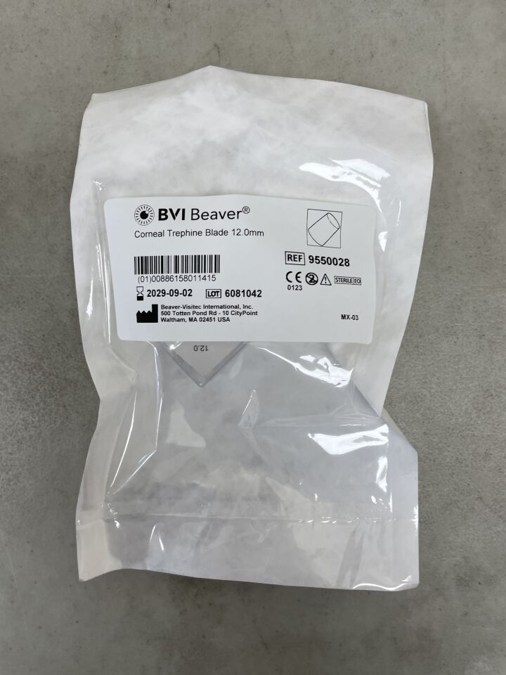 9550028 - BVI - Corneal Trephine Blade, 12mm, (EA) - ( Expiry Date: 2029-09-02 )