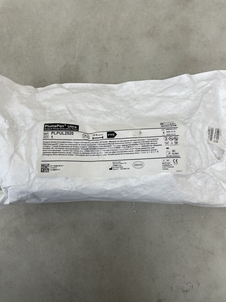 PLPUL2520 - CONMED - Buffalo Filter PlumePen Ultra Surgical Smoke Evacuation Pencil 15', (EA) - ( Expiry Date: 2026-12-10 )