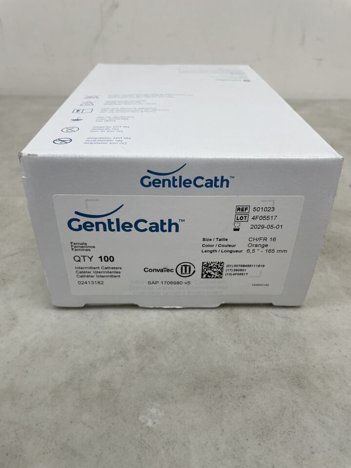 501023 - CONVATEC - Urinary Catheter, Coude, Intermittent, Female, 16 Fr, 6", (BX/100) - ( Expiry Date: 2029-05-01 )
