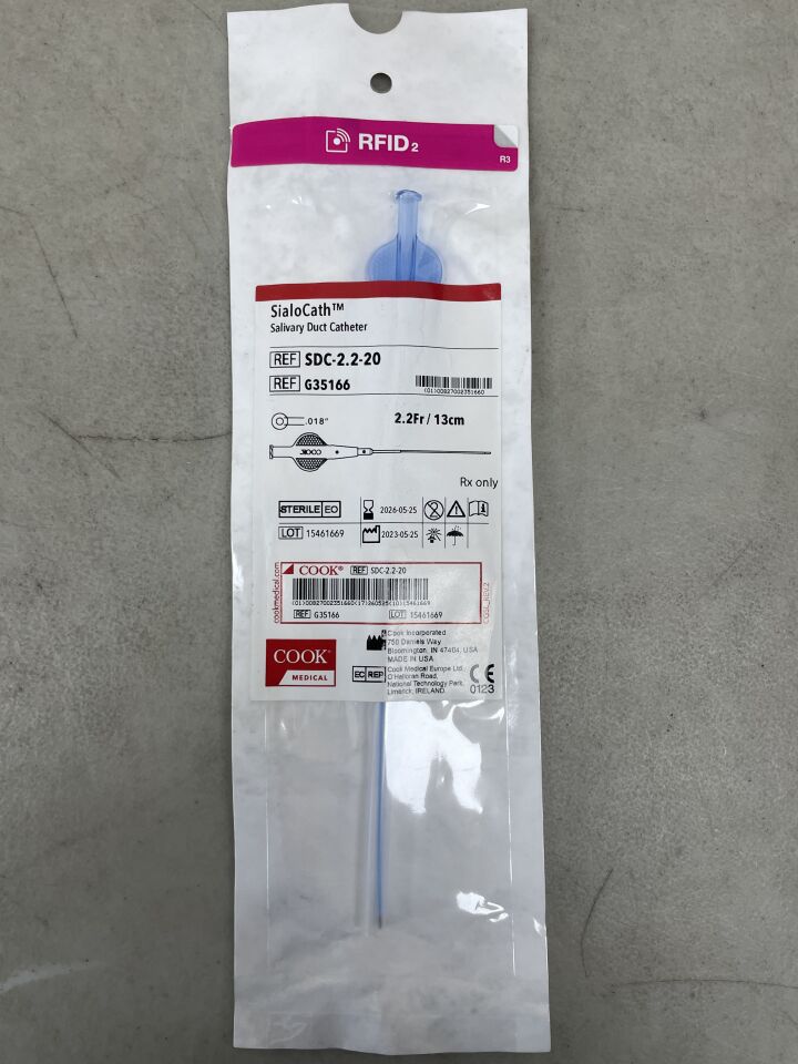 G35166 - COOK - SialoCath Salivary Duct Catheter, 2.2F x 15cm, (EA) - ( Expiry Date: 2026-05-25 )