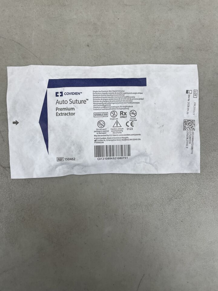 150462  -  COVIDIEN  -  Premium Scissor Style Handle Staple Removal Kit , ( EA )  -  ( Expiry Date : 2028-09-30 )
