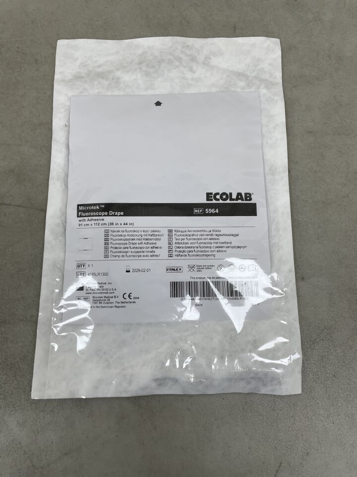 5964 - ECOLAB - Microtek Fluoroscope Drape w/Adhesive 36" x 44", (EA) - ( Expiry Date: 2029-02-01 )