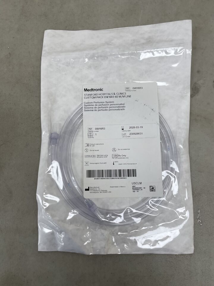 0W16R3  -  MEDTRONIC  -  Custom Perfusion System 60 M/M Line , ( EA )  -  ( Expiry Date : 2028-03-19 )